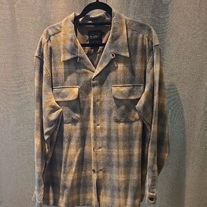 Pendleton Blue and Gold Board Shirt